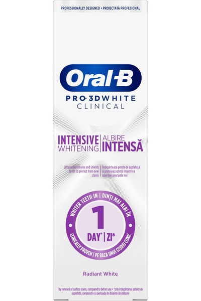 OEM Pastă de dinți 3D White Clinical Albire Intensă, 75 ml
