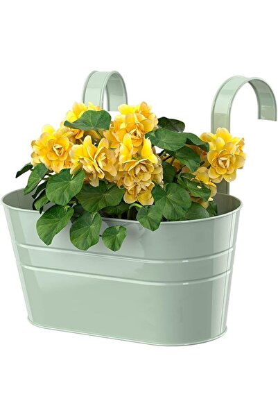 MAKINGTEC Hanging Plant Pots Double-Hook Flower Pots Metal Garden Hanging Pla...