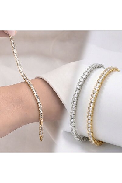 Generic Brand 4mm White Zircon Stone Adjustable Waterway Women's Bracelet 390...