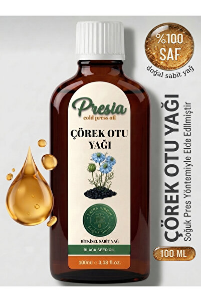 %100 Saf ve Doğal Soğuk Sıkım Çörek Otu Yağı 100 ml - Katkısız⁠