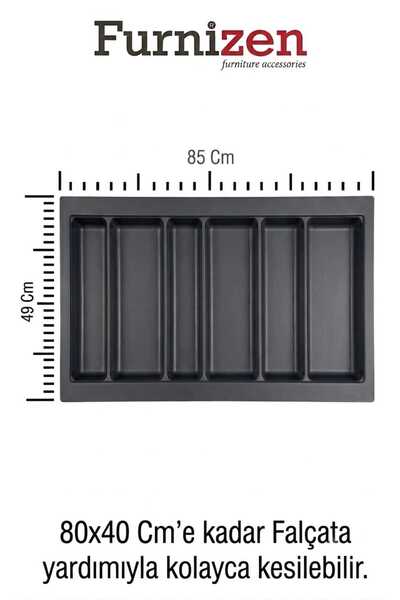 Furnizen 85*49 cm Çekmece İçi Kepçelik Organizer ( 80*40 Cm'e Kadar Kesilebil...