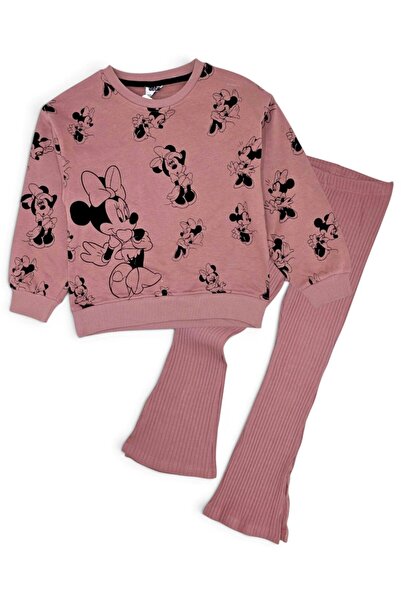 voyyo kids baby طقم بدلة رياضية للفتيات بطبعة ميكي موسمي للأعمار 7-8-9-10-11 ...