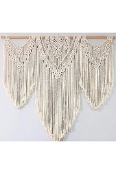 GENERAL FZHLR Large Macrame Wall 110 x 95 cm Art Fabric Wall Decoration Bohem...