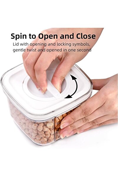 ELECDON 6 Pack Airtight Food Storage Containers - 20 Oz Plastic Cereal & Snac...
