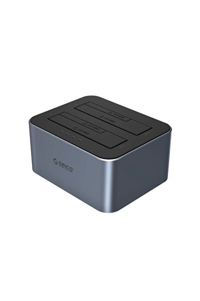 Orico Stație de andocare pentru 2 HDD-uri/SSD-uri SATA de 2.5 și 3.5 inch cu ...
