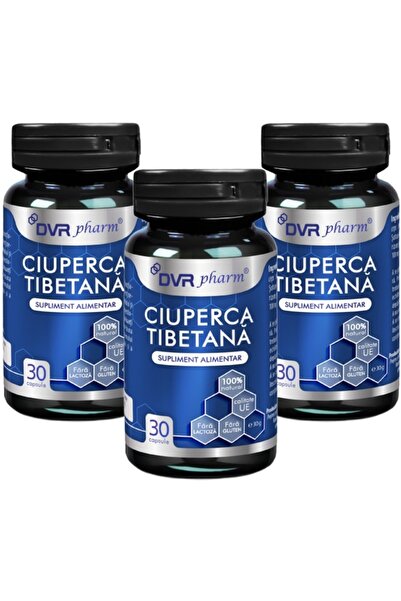 DVR Pharm Pachet Ciuperca tibetana (Cordyceps sinensis), imunomodulator, 3x30cps
