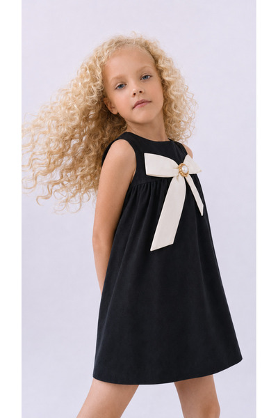 ESPADAKİDS Baby Girl & Child Compact Cotton Mobile Collar Bow Detailed Sleeve...