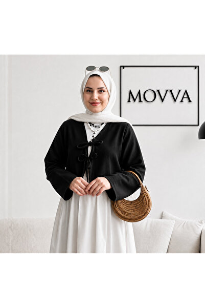Movva Önü Bağlamalı Kimono Tesettür Tunik Yeni Sezon Rahat Kalıp Önü Baglamal...