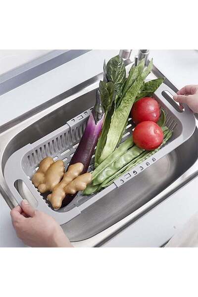 Arabest Extendable Over the Sink Colander,Adjustable Food Strainer,Drain Wash...