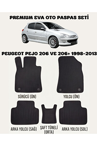 8D OTO PASPASI PEUGEOT PEJO 206 VE 206+ SERİSİ 1998 - 2013 ARACA ÖZEL PREMİUM...