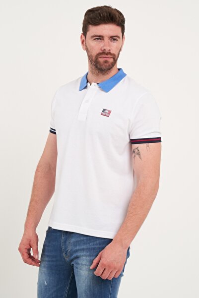 Timeout - Tricou barbat polo de culoare uniforma cu logo