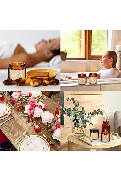 Coume 10 Pcs Thank You Candles Valentines Soy Wax Scented Glass Jar Candles 3...