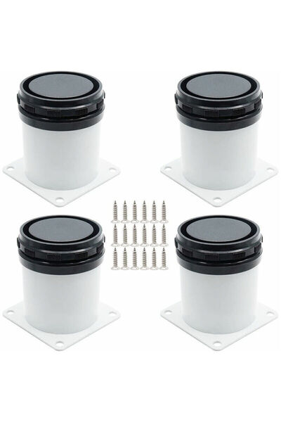 STARSTAR A set of 4 adjustable furniture legs - stainless steel - with screws...