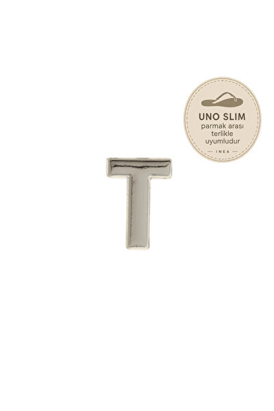 INEA Harf Charm T - Gümüş - Uno Slim Parmak Arası Terlikle Uyumlu