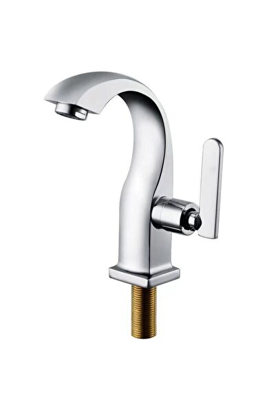 STARSTAR Single-hole cold water faucet, chrome-plated bathroom sink faucet, s...