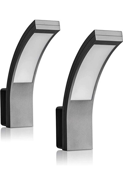 STARSTAR Garden Wall Lights - LED Outdoor Wall Lighting - Set of 2 - Anthraci...