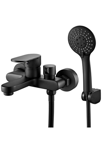 STARSTAR Black bathtub mixer tap with handheld shower head and 1.5-meter show...