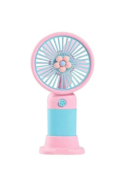 STARSTAR Handheld fan, flower - shaped handheld desktop fan, rechargeable min...