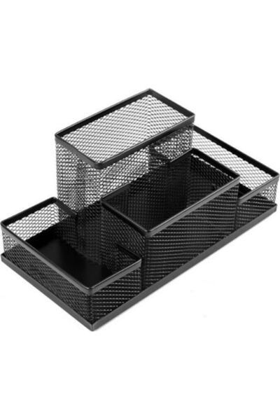 STARSTAR Desktop organizer - Metal mesh - 4 compartments - Suitable for pens ...