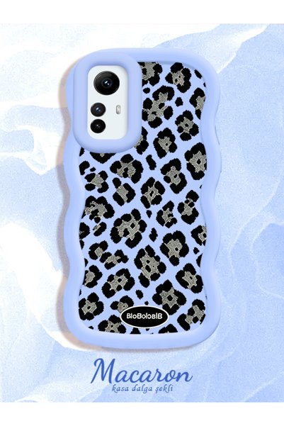 CHICASELUX Redmi Note 12S Compatible Wavy Frame Leopard Print High Quality Si...