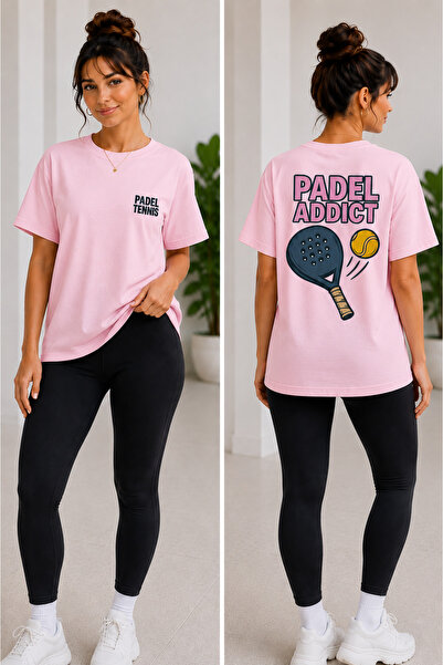 VODEXA Unisex Oversize Tennis Printed T-Shirt 100% Cotton Tennis Themed Comfo...
