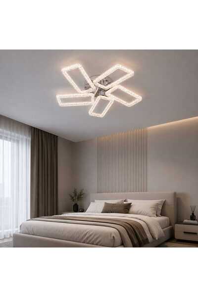 RFAN Candelabru LED RFAN, Model K2551/5, cu Telecomandă, 3 Tipuri de Lumină, ...