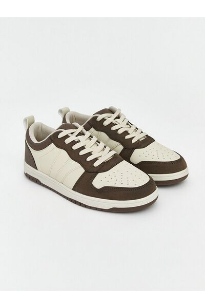 LC Waikiki Lcw Steps Brown Leather-Look Men's Sports Shoes