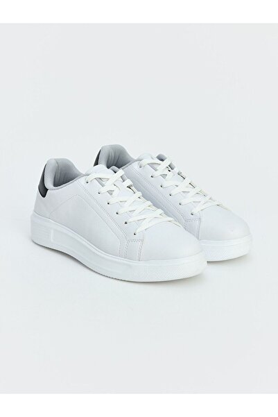 LC Waikiki Lcw Steps White Faux Leather Look Thick Sole Men's Sneaker