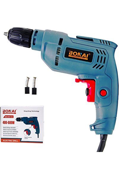 Bonai Electric Drill Machine 400–600W Variable Speed 10mm Chuck Forward Rever...