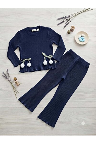 renkli diyar Girls' long sleeved top and bottom set for daycare, kindergarten...
