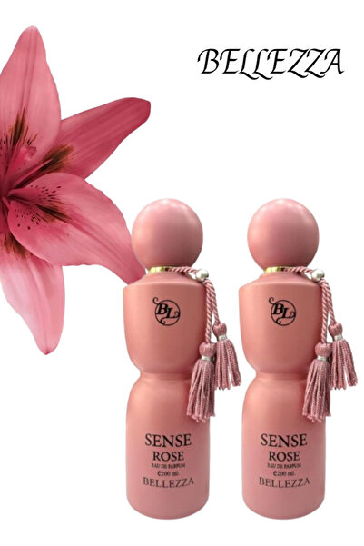 Bellezza قطعتان من عطر سنس روز 200 مل
