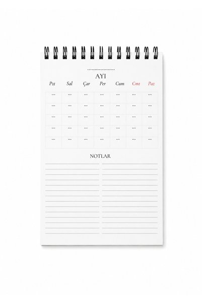 Kapudan Monthly & Weekly Budget - Savings Planner / A5 Size Pvc Coated Cardboard Cover