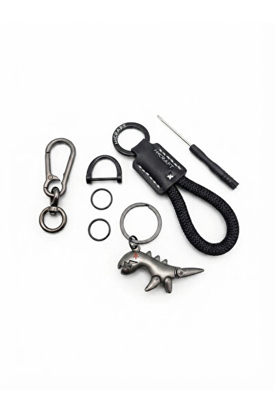 BGA Functional Metal Dinosaur Car Keychain