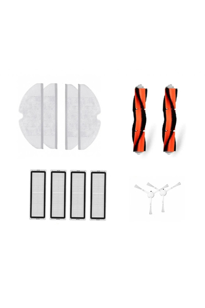 LİN GRUP Set de 12 perii de bază compatibile cu aspiratorul robot Xiaomi Vacu...