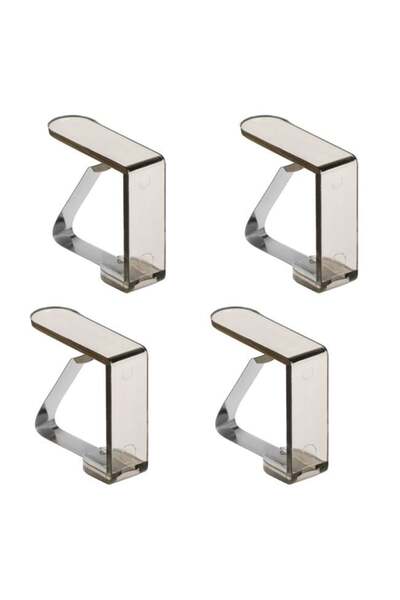 BAMI NETWORK Cleme fixare fata de masa maro transparent plastic-metal