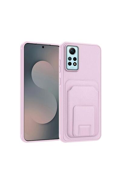 Zebana Xiaomi Redmi Note 12 Pro 4G Uyumlu Kılıf FlexStand Kartlıklı Silikon K...