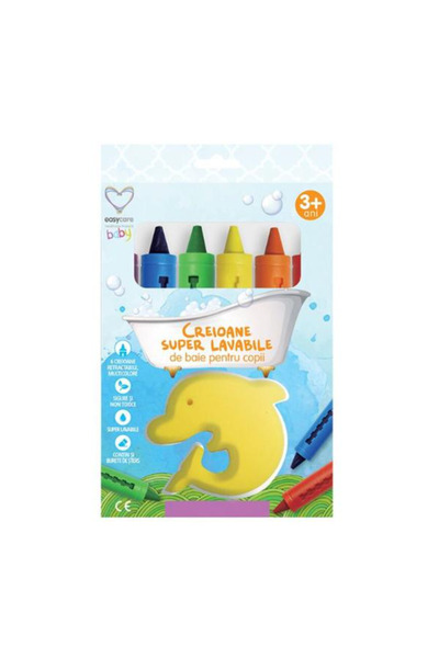 Easycare baby Υπερ-πλενόμενα Κραγιόνια Μπάνιου για Παιδιά - Εύκολη Φροντίδα γ...