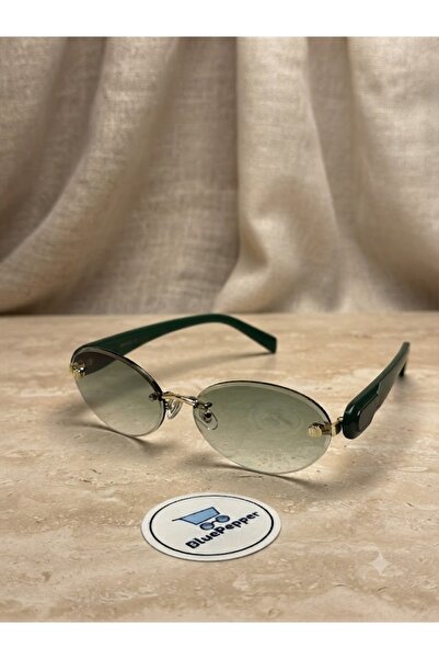 BluePepper Rimless Oval Glasses with Accessories, Stylish Sunglasses, New Sea...