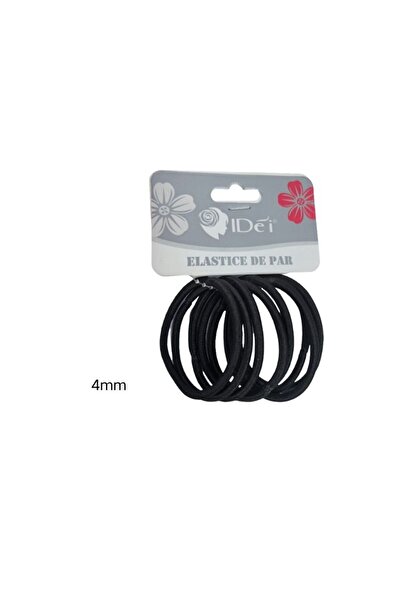 idei Set of 8 hair elastics with 4mm thickness, durable elastic headbands, se...
