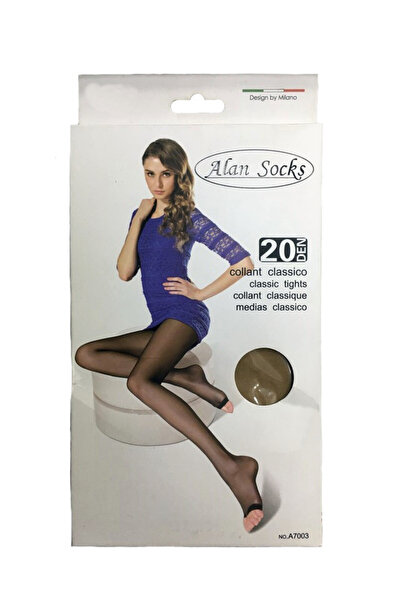 OEM Ciorapi pantalon damă 20 DEN decupați la degete – bej (nude)