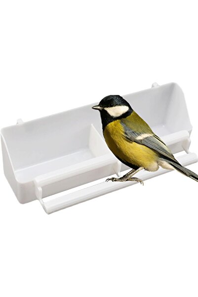 STARSTAR Portable Multipurpose Birdcage Feeder with Double Feeder - White