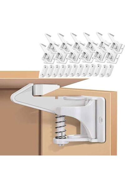 STARSTAR A set of 12 baby safety locks, baby safety latches, cabinet locks, a...