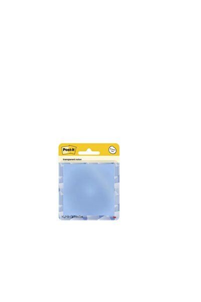 3M Notite transparente Post-It, albastru, 73 x 73 mm, 36 file/buc,