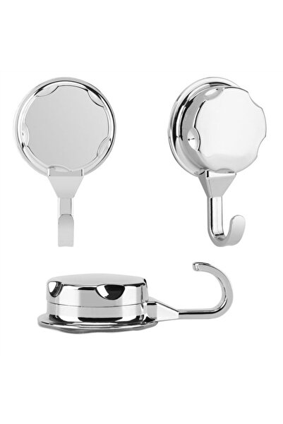 STARSTAR 3-piece ABS towel wall hook set with suction cups, suitable for bath...