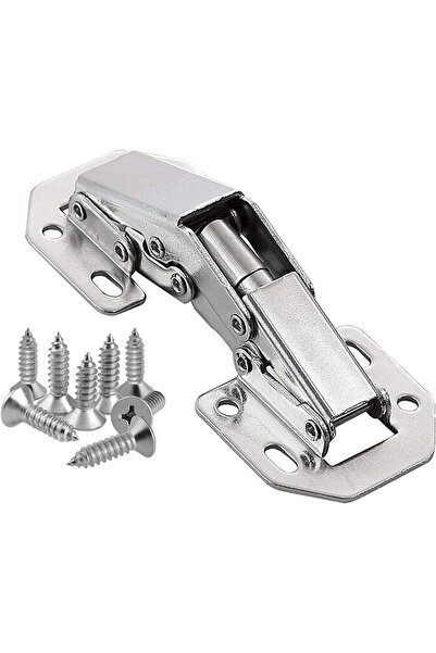 Morvena Picks Un set de 8 balamale metalice pentru uși de dulap, balamale asc...