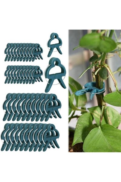 STARSTAR 40-Pack Reusable Plant Support Clips, Garden Tomato Cucumber Climbin...