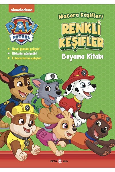 Beta Kids Paw Patrol - Renkli Keşifler Boyama Kitabı