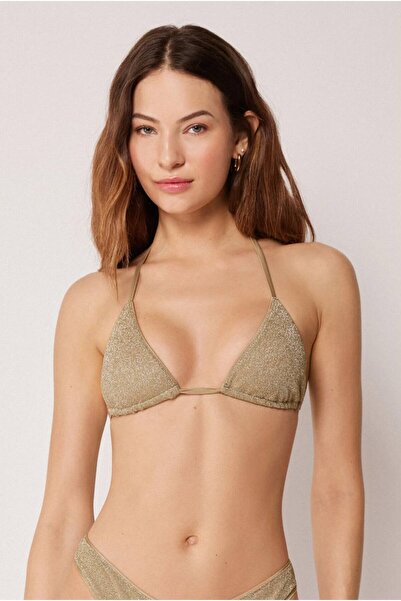 Calzedonia Τριγωνικό τοπ μπικίνι με μεταλλική λάμψη