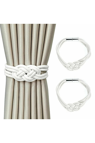 STARSTAR 2-Pack Magnetic Curtain Ties, Curtain Clips, Curtain Fixers (Imitati...