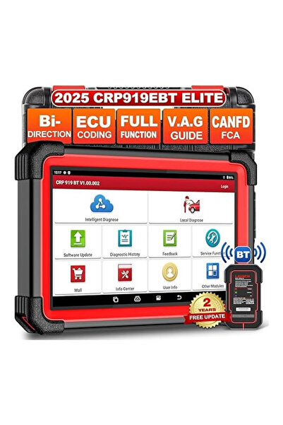 Launch Tester de diagnosticare OBD2 wireless X431 CRP919E BT, ecran de 7", 4 ...